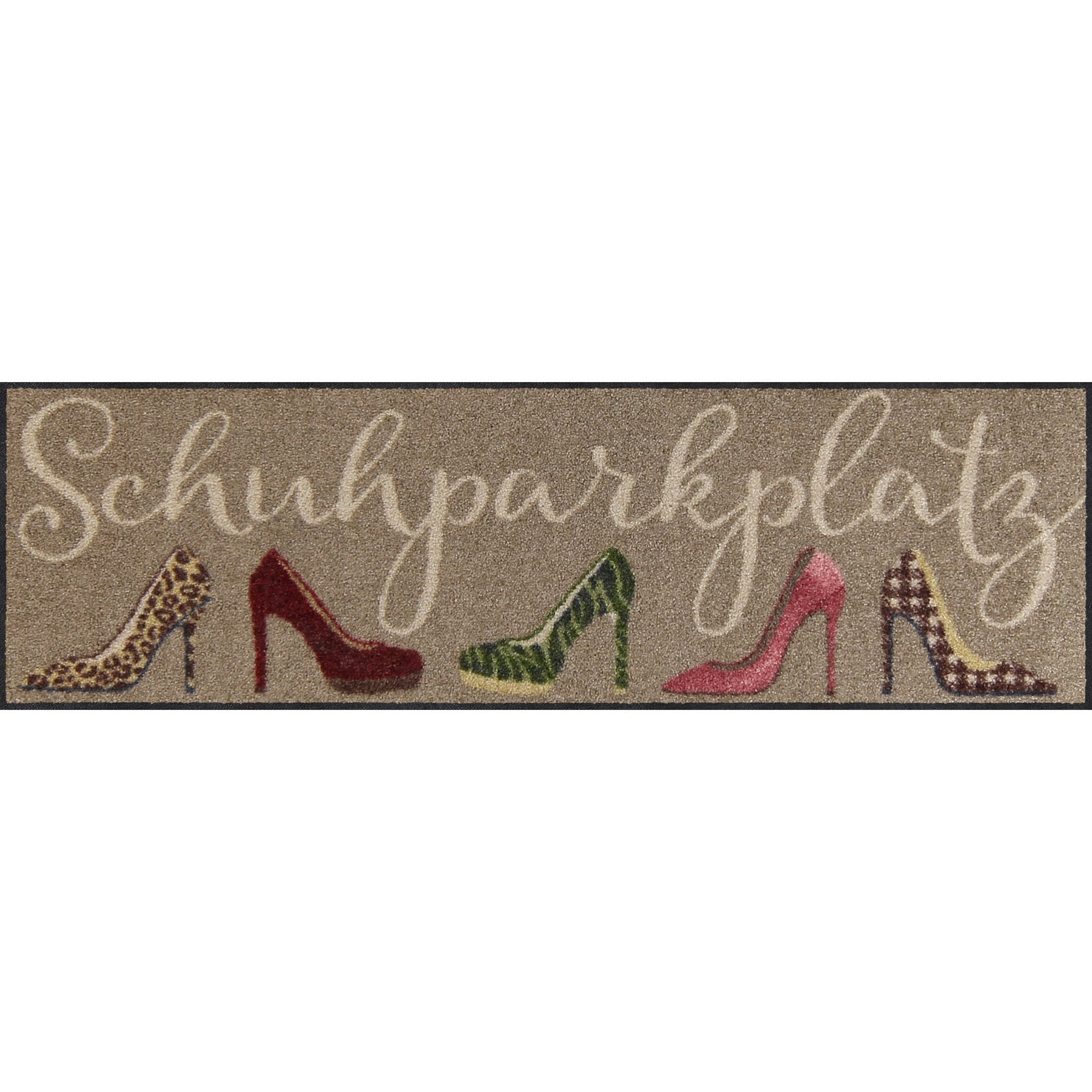 Läufer klein 30x100 Stiletto Parkplatz taupe