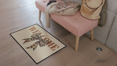 Fußmatte 50x75 Welcome Ribbon braun