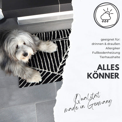 Läufer klein 30x100 Uni Schwarz schwarz