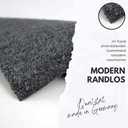 Läufer klein 30x100 Uni Schwarz schwarz
