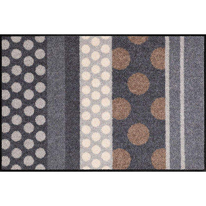 Fußmatte 50x75 Glamour Dots Grau grau