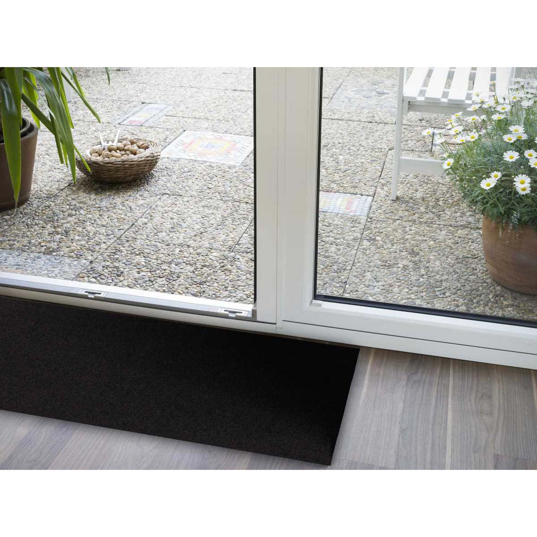 Läufer klein 30x100 Uni Schwarz schwarz