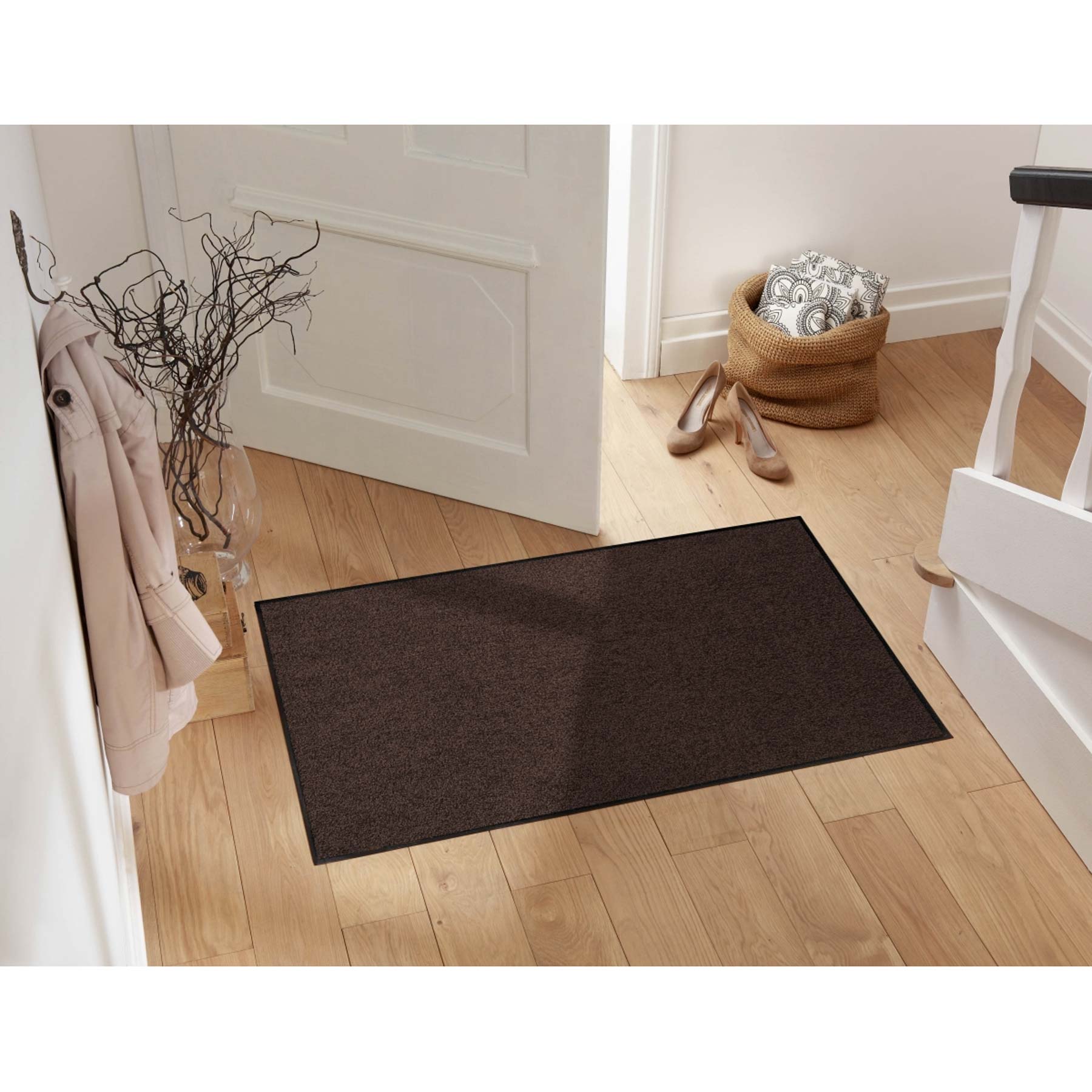Fußmatte 75x120 Uni Schokobraun braun