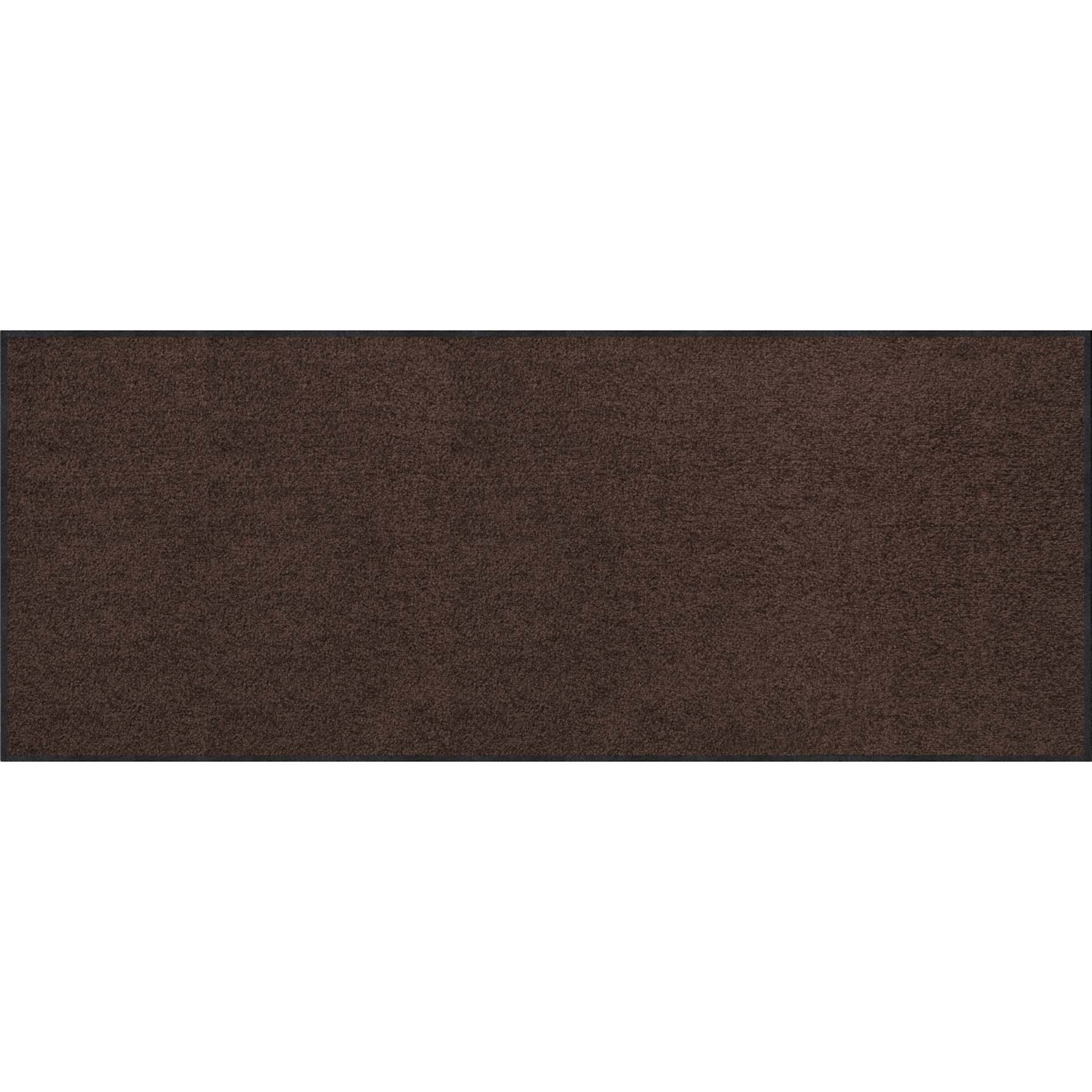 Teppichläufer 75x190 Uni Schokobraun braun