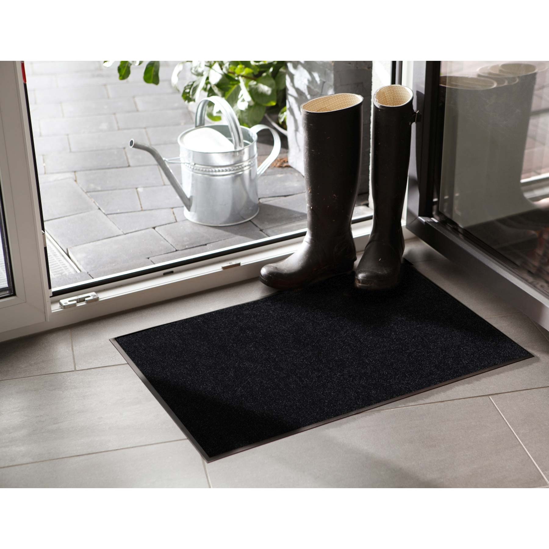 Fußmatte 50x75 Uni Schwarz schwarz