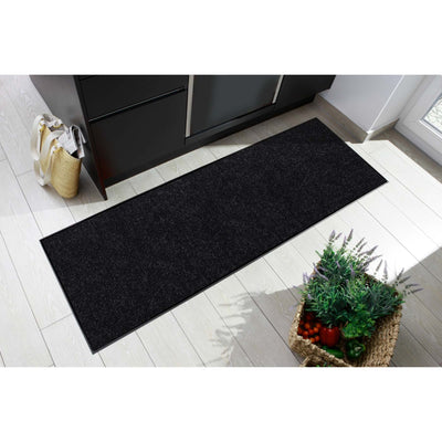 Teppichläufer 75x190 Uni Schwarz