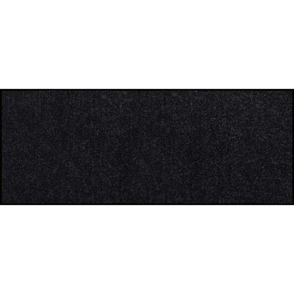 Teppichläufer 75x190 Uni Schwarz schwarz