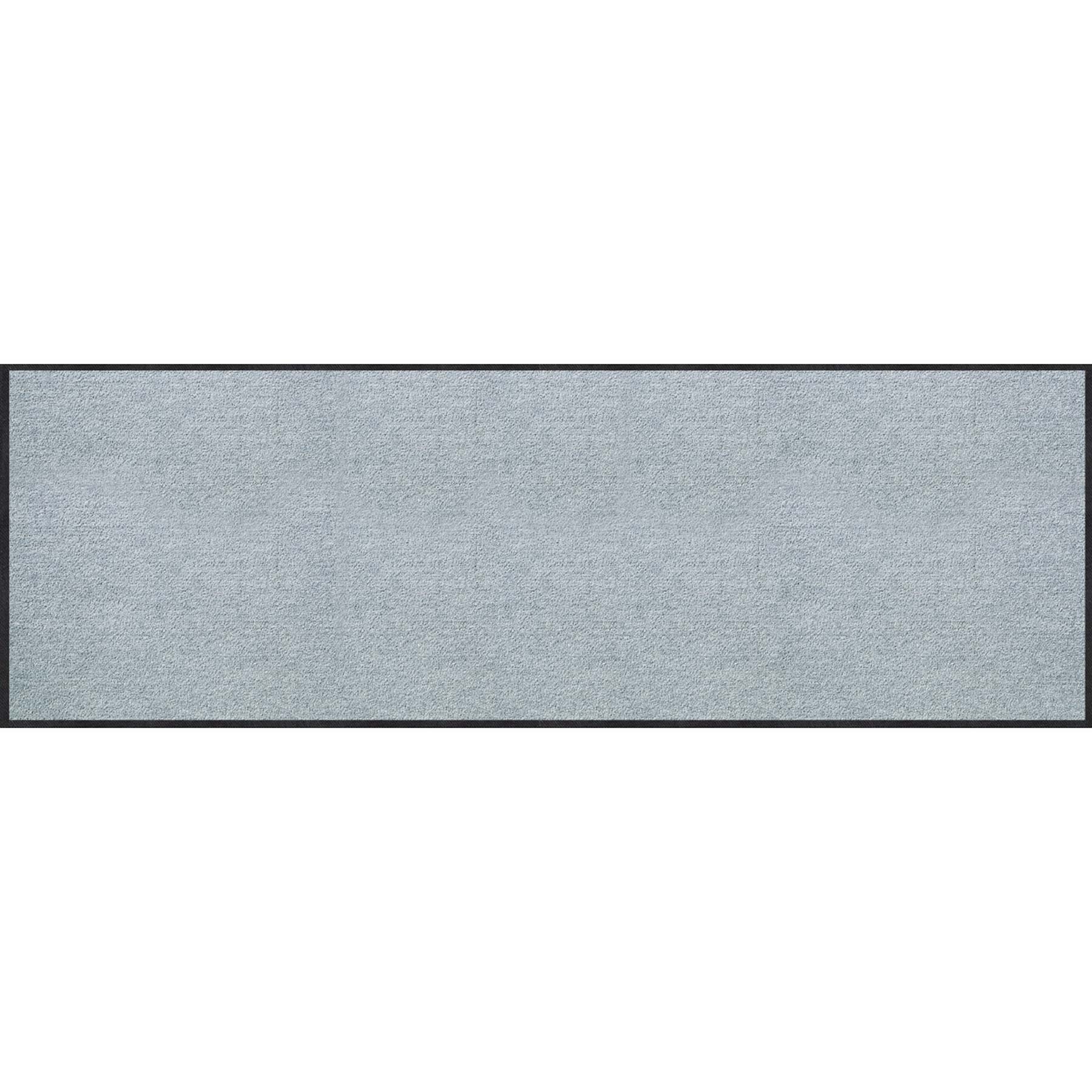 Teppichläufer 60x180 Uni Silbergrau grau