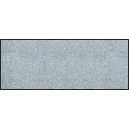 Teppichläufer 75x190 Uni Silbergrau grau