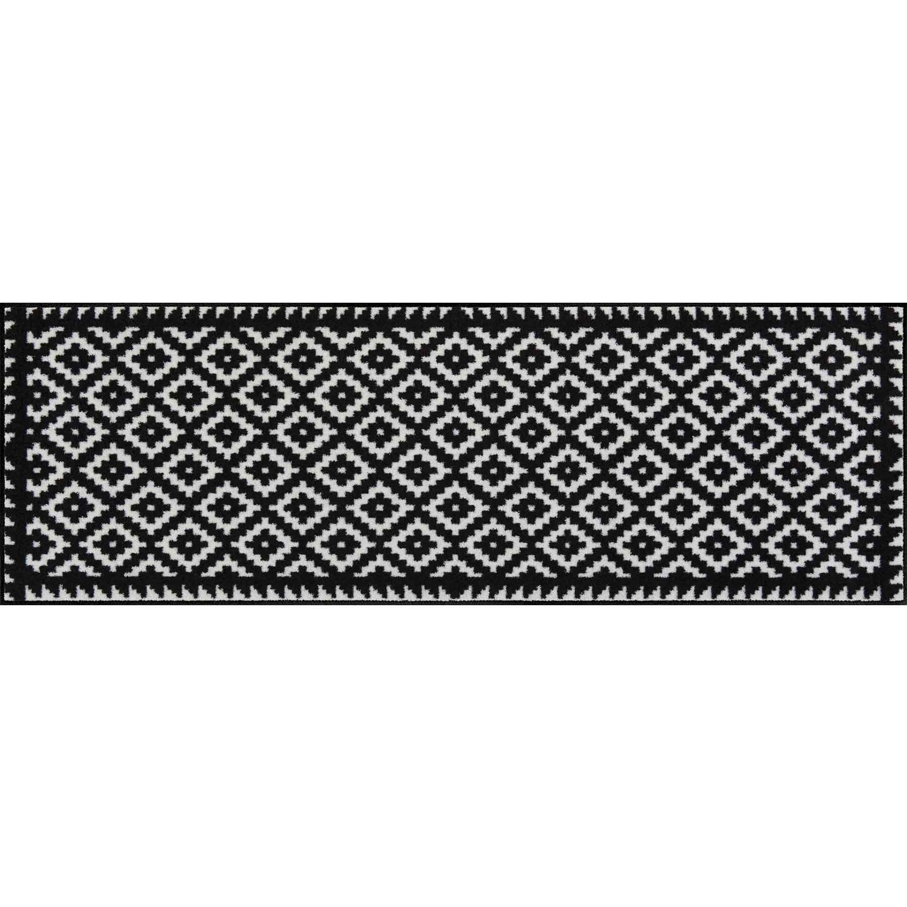Teppichläufer 60x180 TabukBlack & White schwarz