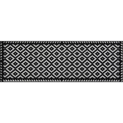 Teppichläufer 60x180 Tabuk Black & White schwarz