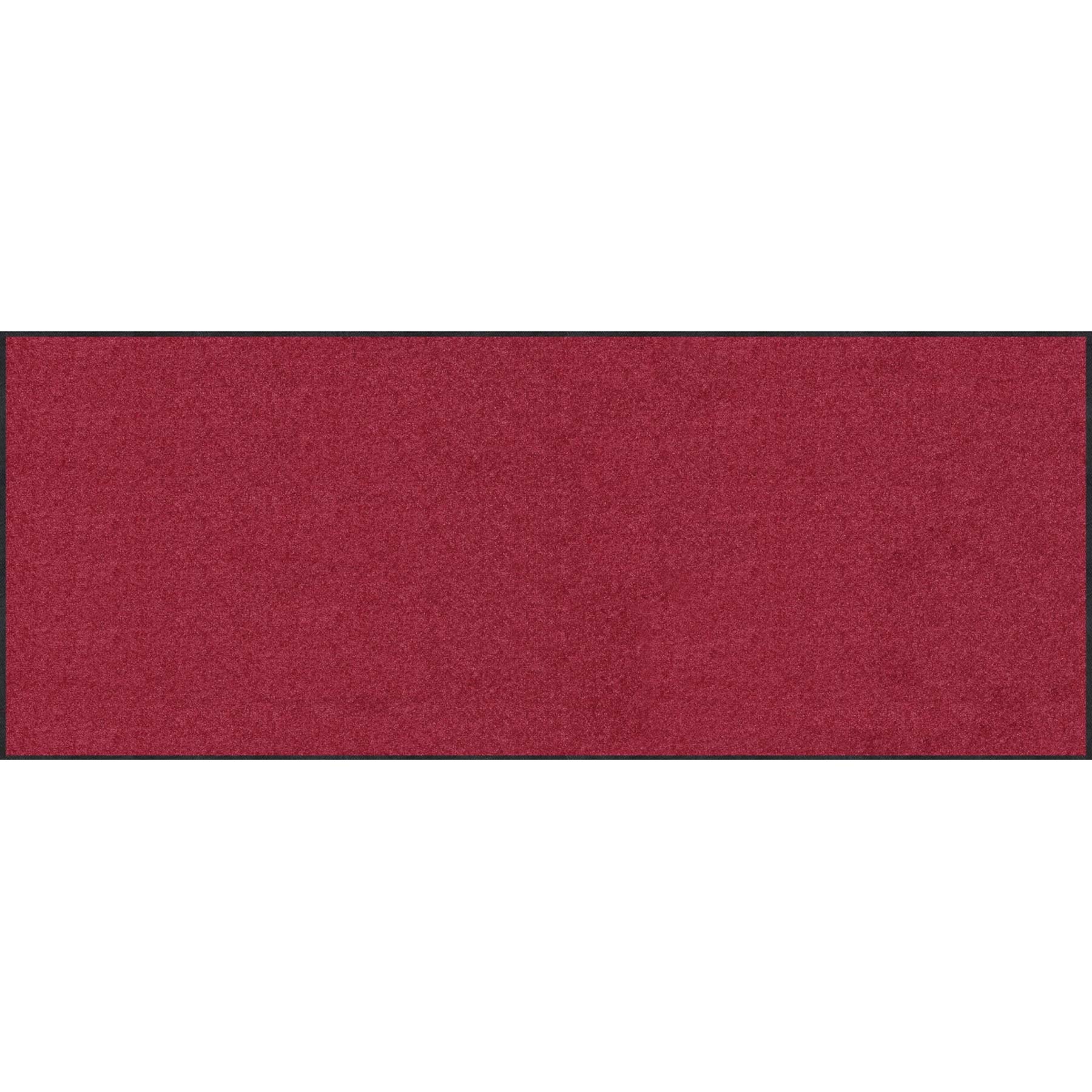 Teppichläufer 75x190 Uni Weinrot rot
