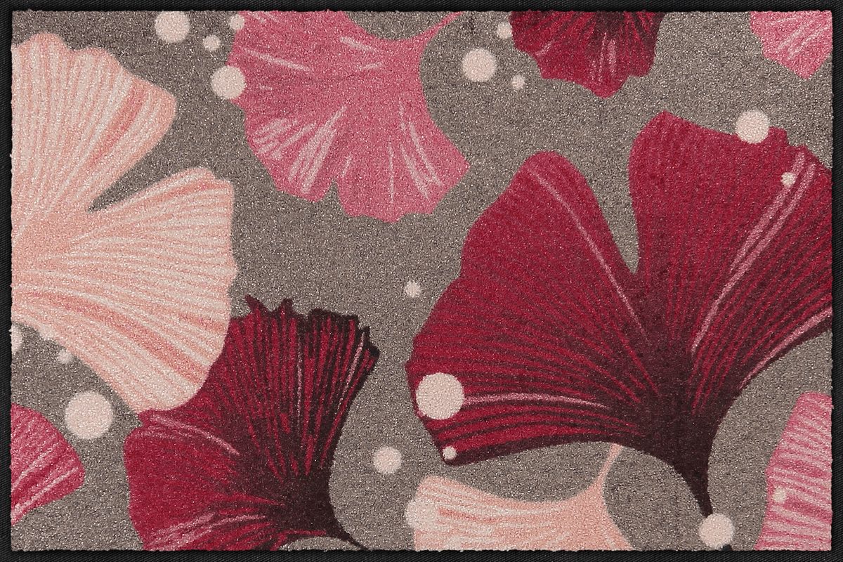 Fußmatte 50x75 Ginkgo Dance rose rosa