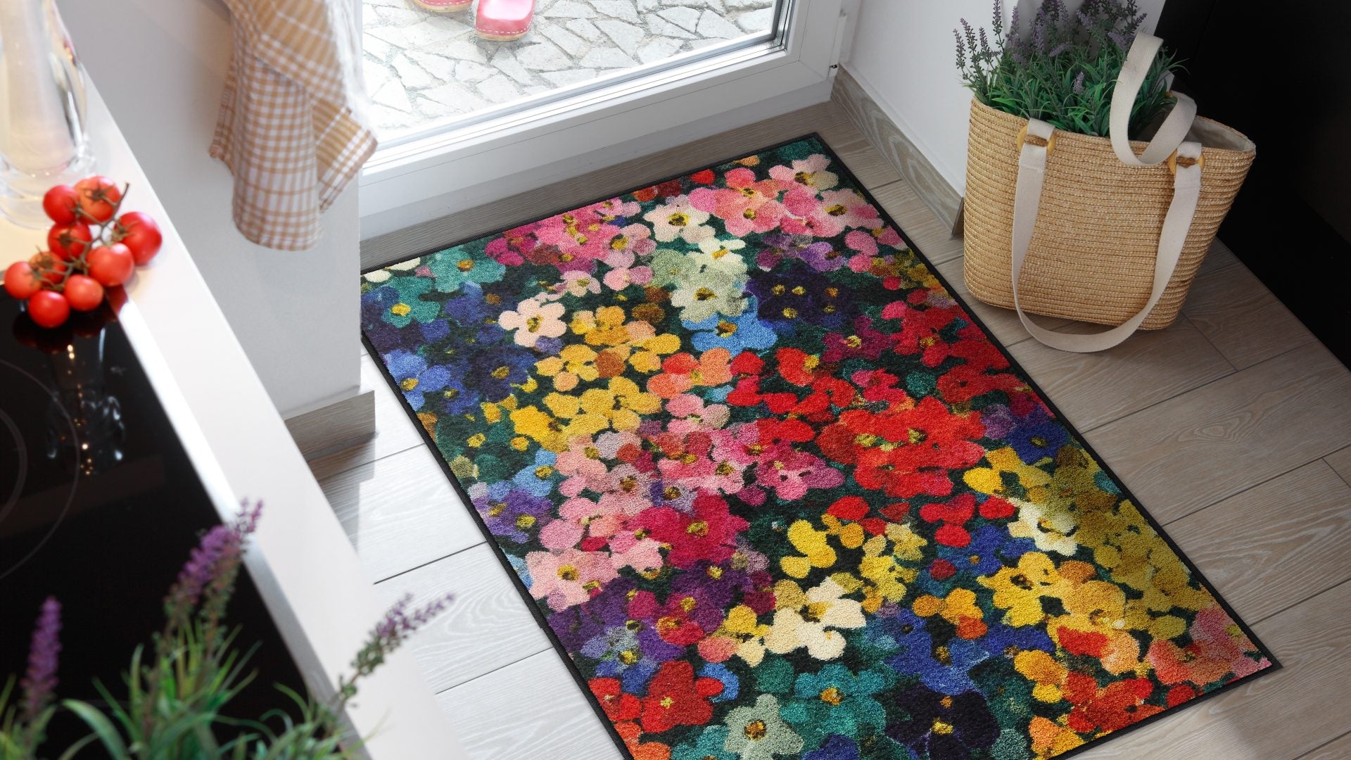 Läufer 75x120  Mille Fleurs Bunt