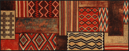 Teppichläufer 75 x 190 cm Native Pattern orange