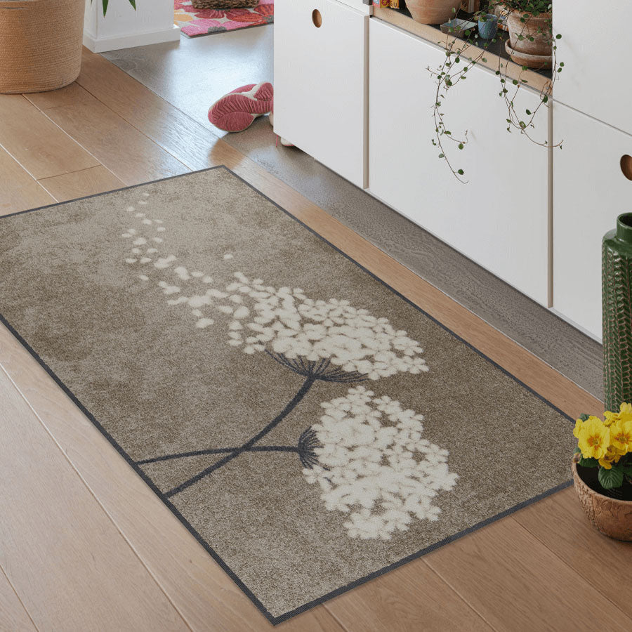 Fußmatte 75x120 Wishfull Blossom taupe beige