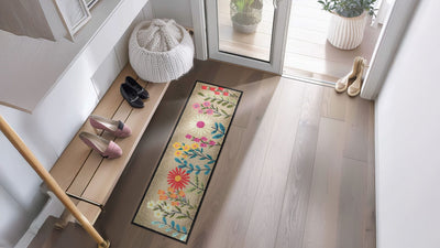 Läufer klein 30x100 Bloom Rush beige