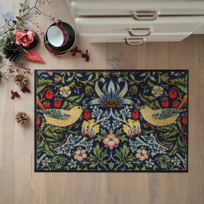 Fußmatte 50x75 Strawberry Thief blue