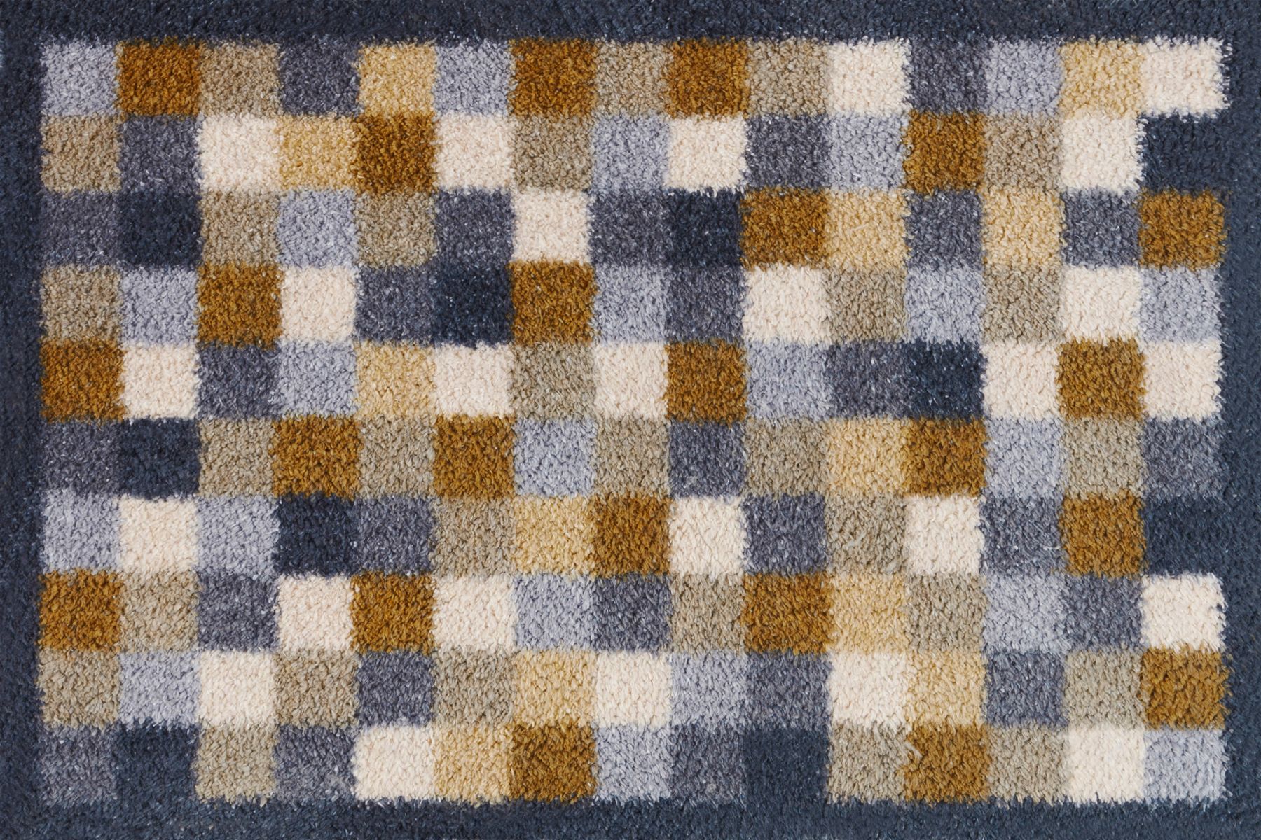 Fußmatte 40x60 Neutral Squares blau