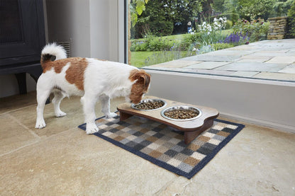 Fußmatte 40x60 Neutral Squares blau