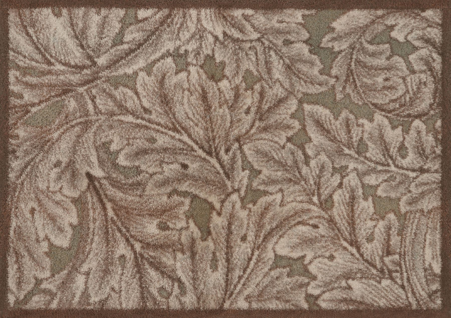 Fußmatte 60x85 Acanthus Brown türkis