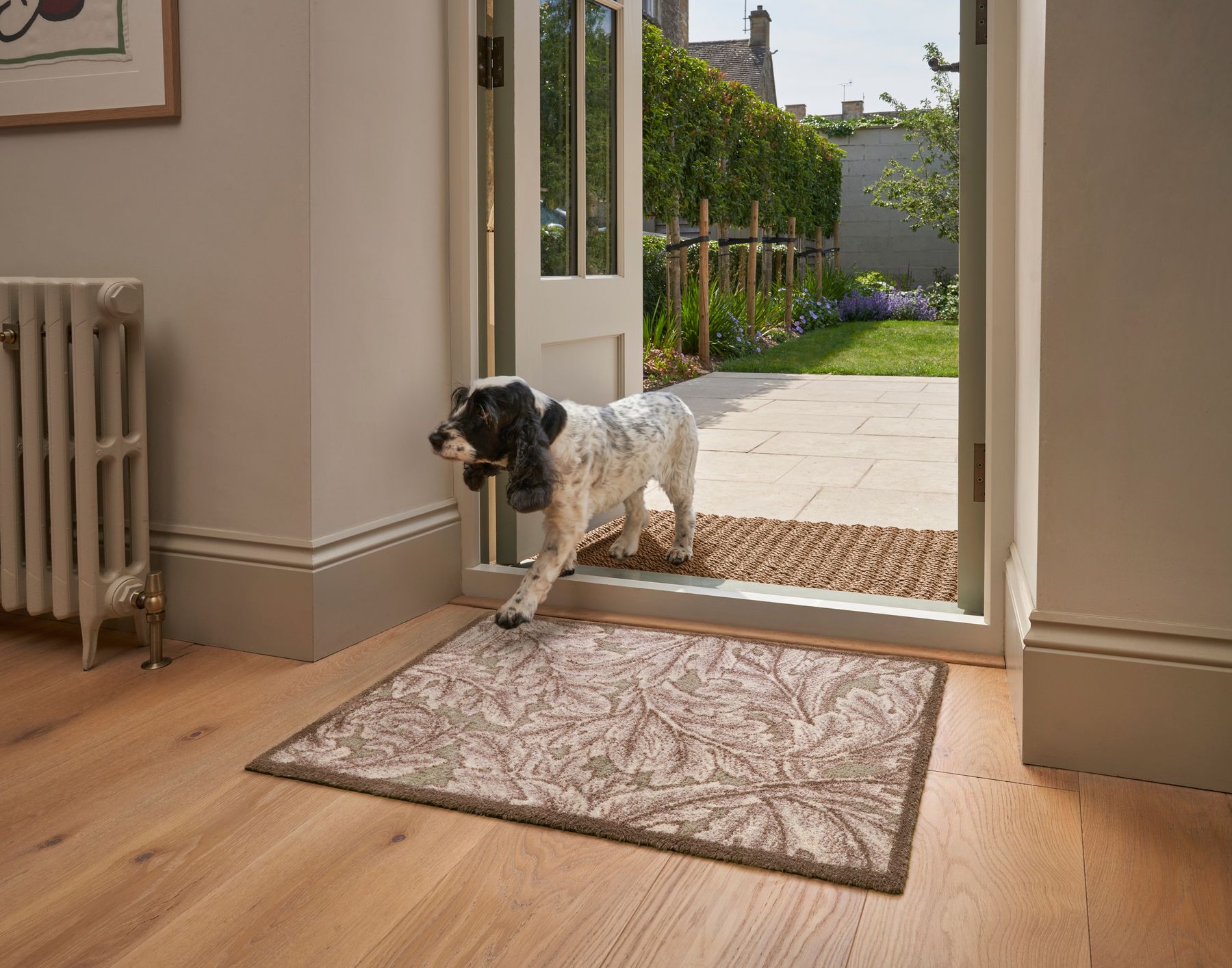 Fußmatte 60x85 Acanthus Brown türkis