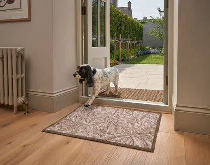 Fußmatte 60x85 Acanthus Brown türkis