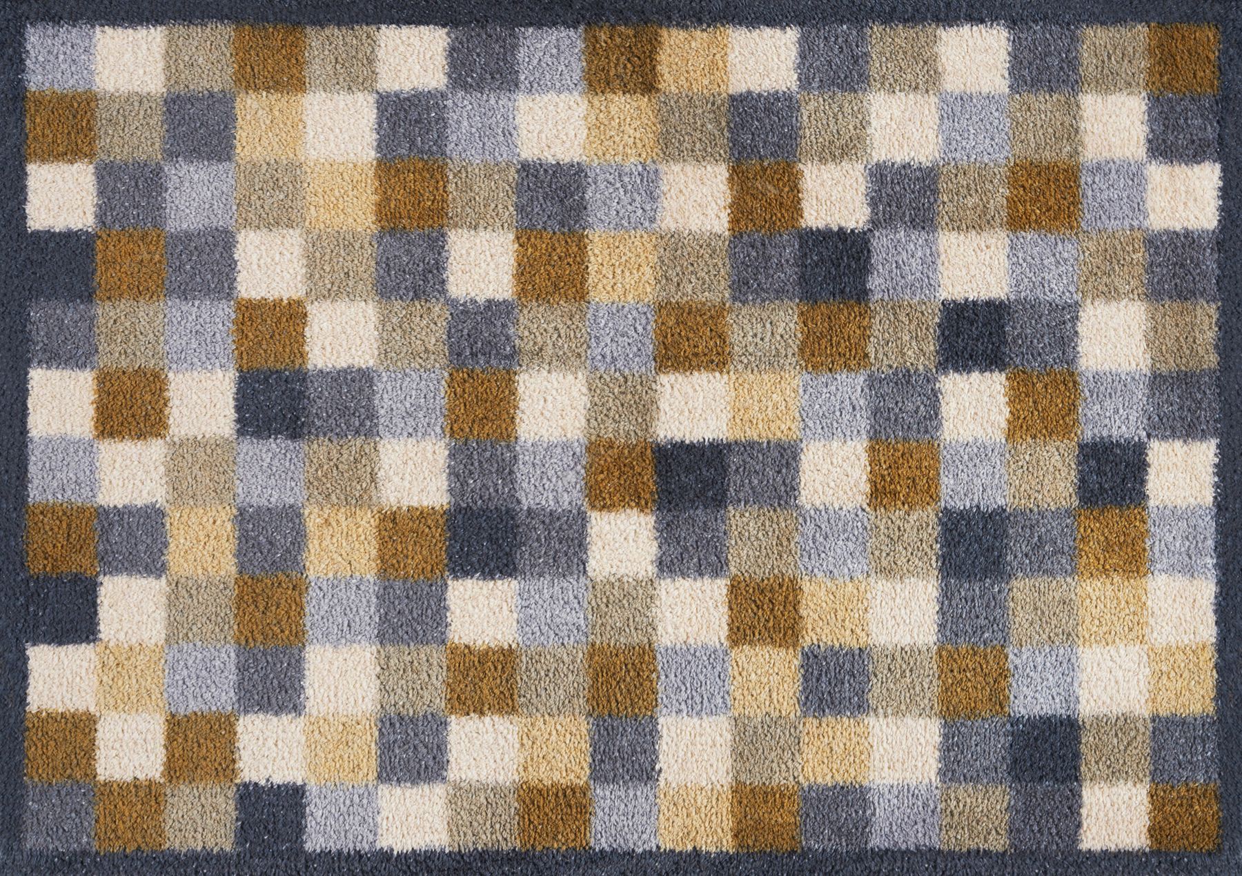 Fußmatte 60x85 Neutral Squares blau