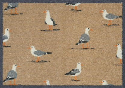 Fußmatte 60x85 Shore Birds Neutral Uni braun