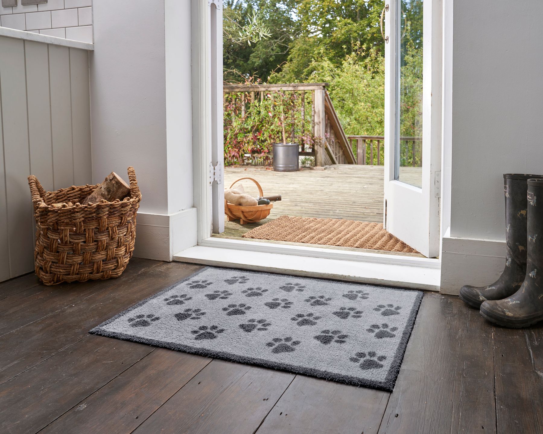 Fußmatte 60x85 Paws Grey grau
