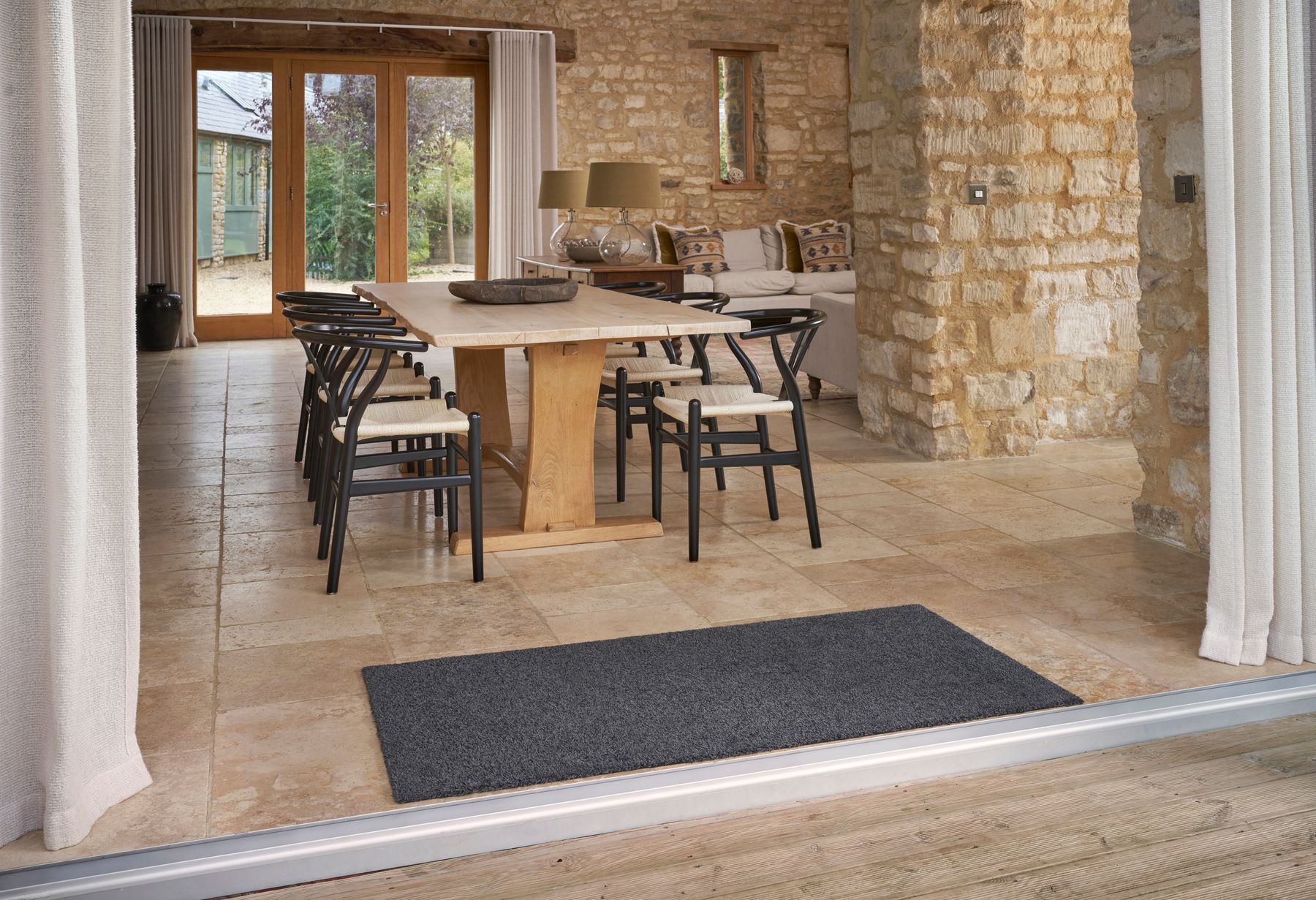 Wohnmatte 75x150 Turtle Mat Grey anthrazit