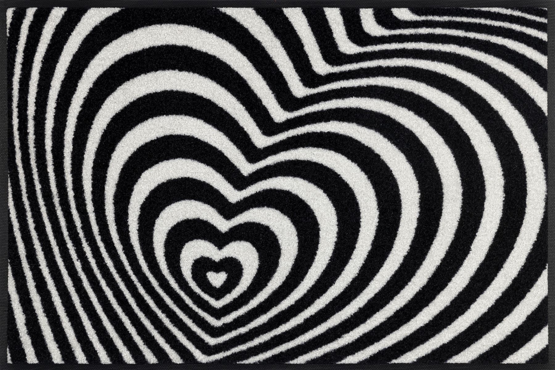 Fußmatte 50x75 Optical Love schwarz