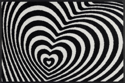 Fußmatte 50x75 Optical Love schwarz