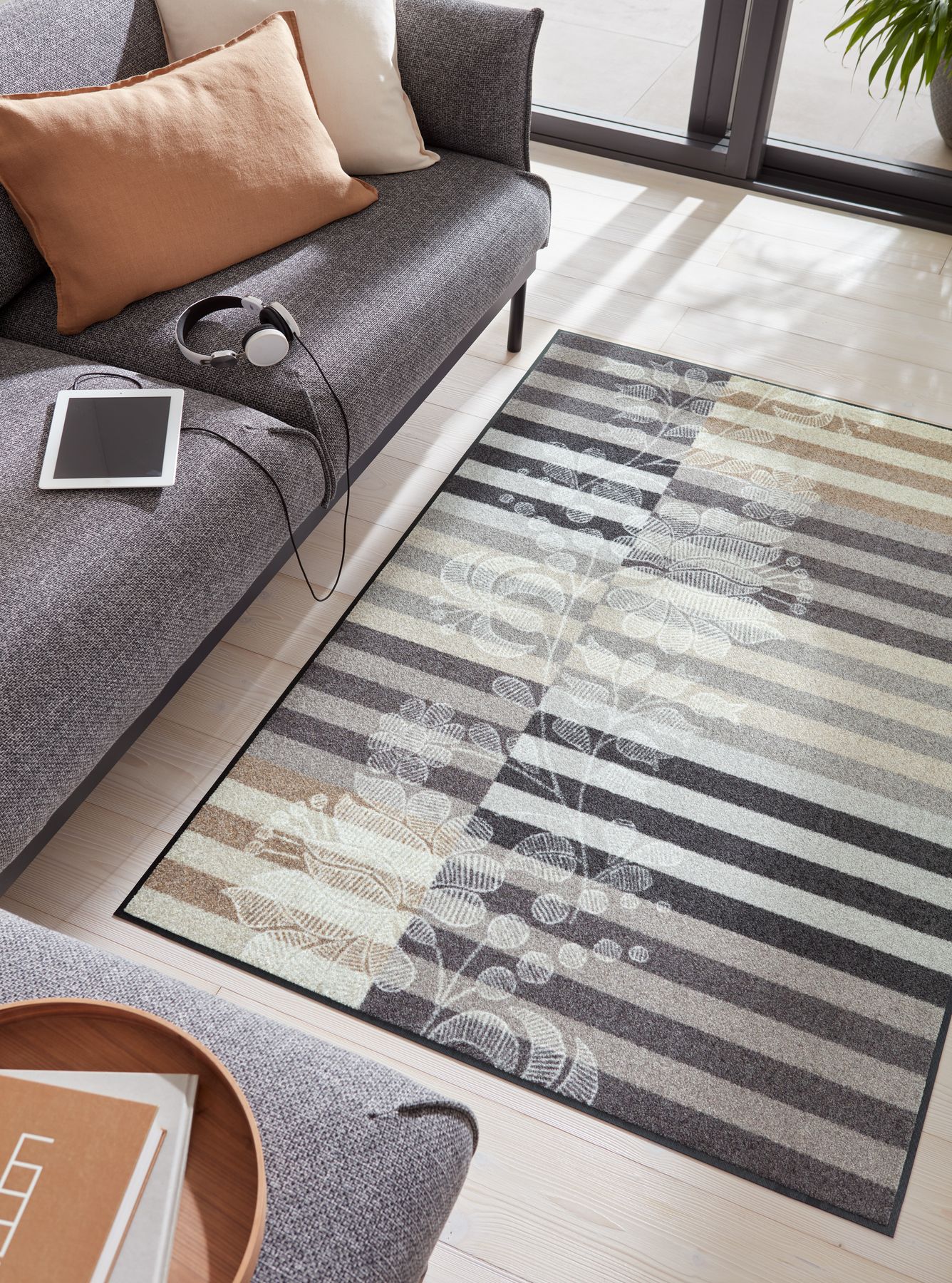 Wohnteppich 115x175 Botanica Shadow grau