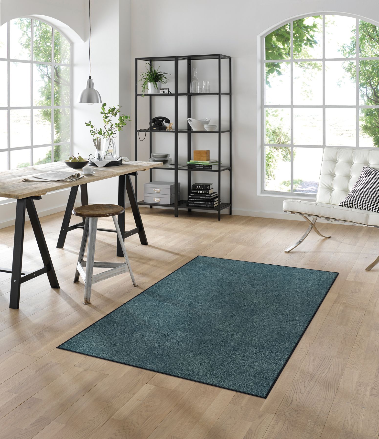 Wohnteppich 120x180 Denim Blue blau