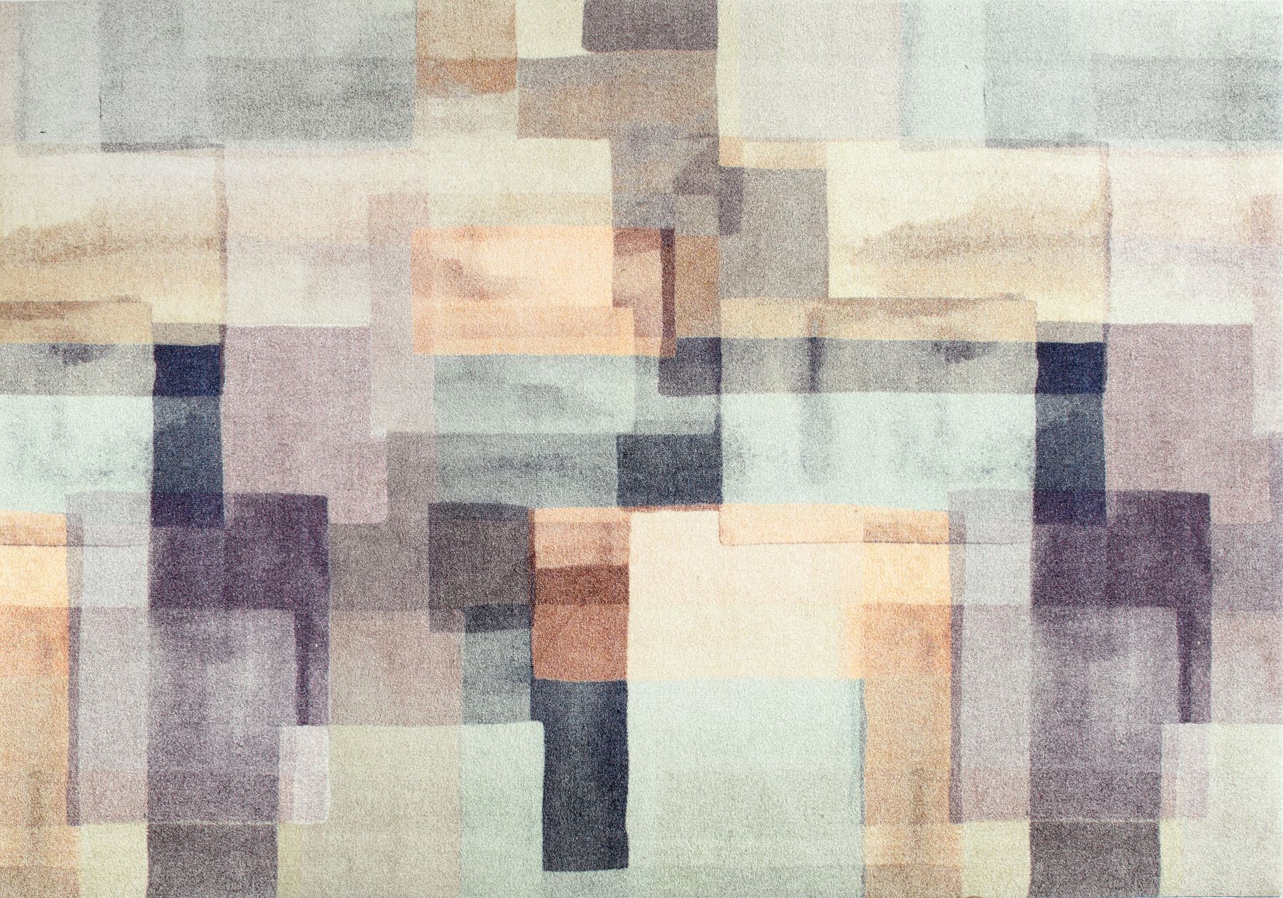 Wohnteppich 140x200 Gentle Blocks lila