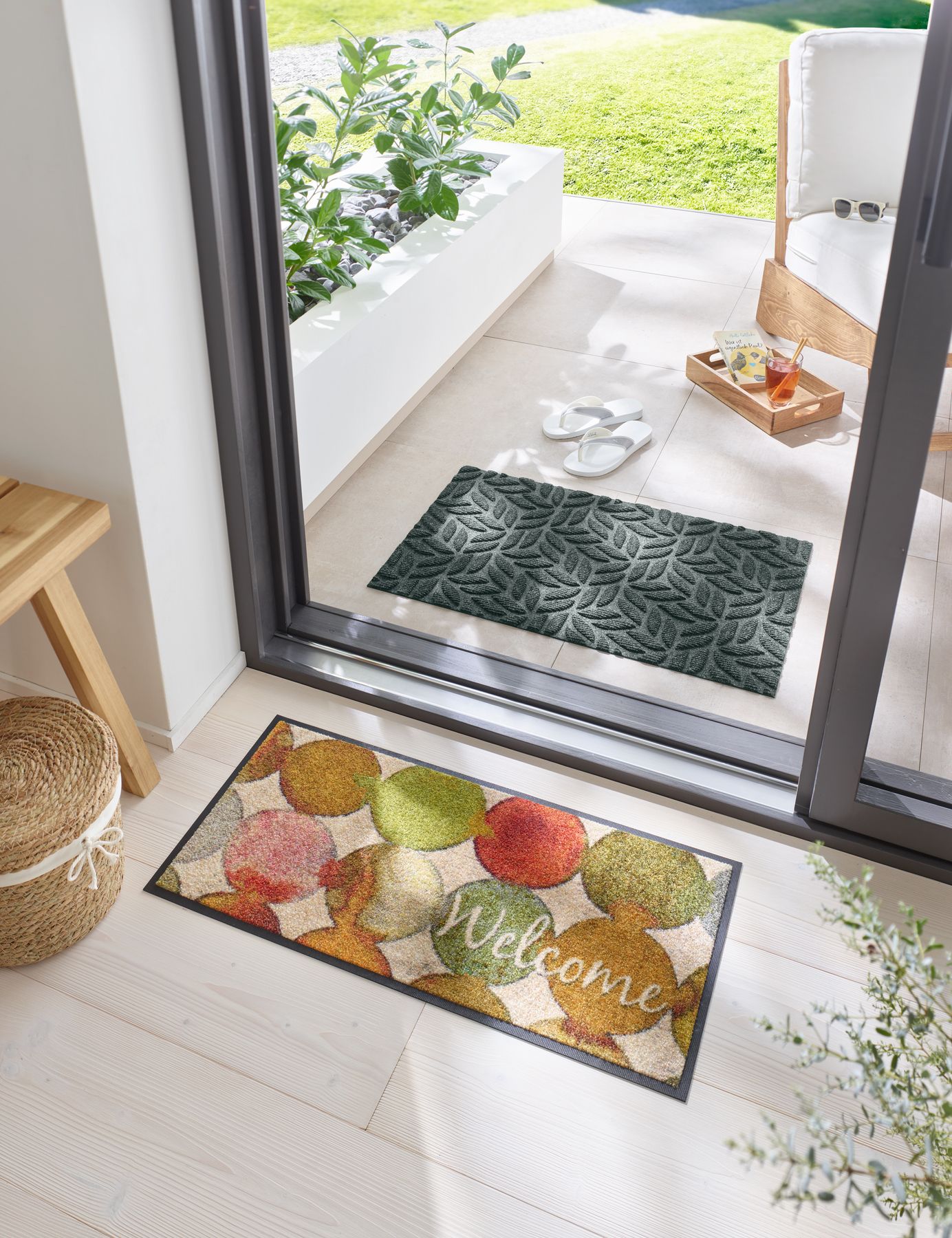 Fußabtreter klein 35x75 Charming Path grün