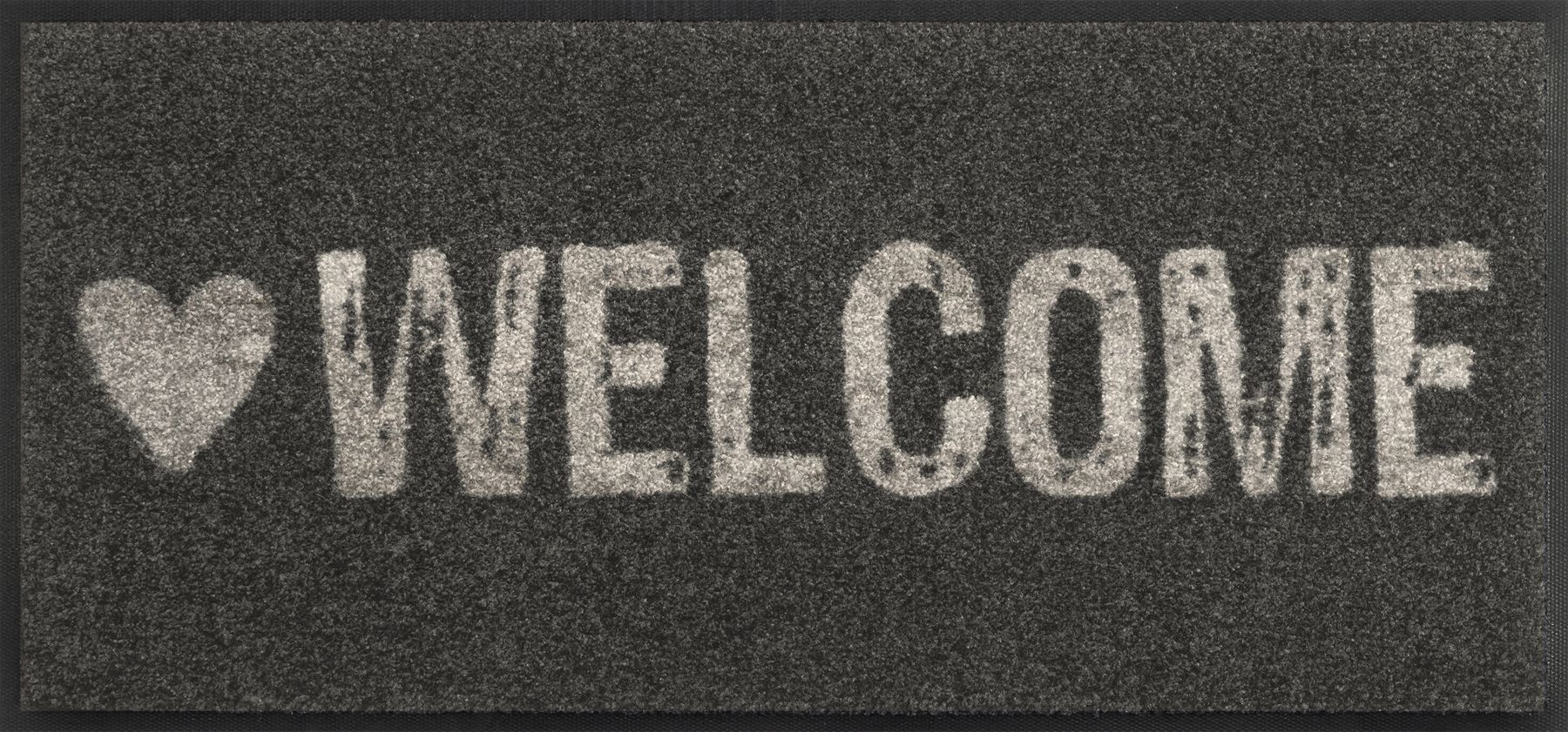 Fußabtreter klein 35x75 Warmly Welcome anthrazit