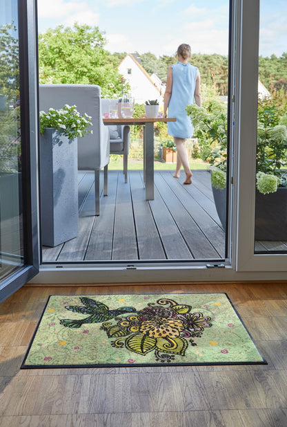 Fußmatte 50x75 Blütentanz rosa