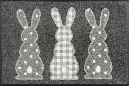 Fußmatte 50x75 Bunny Trio grau