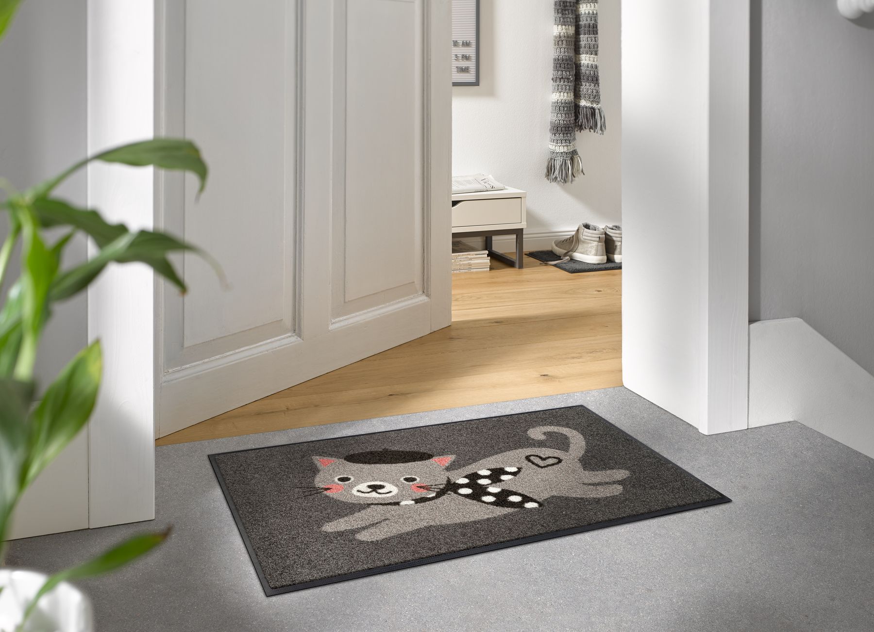 Fußmatte 50x75 Madame Minou rot