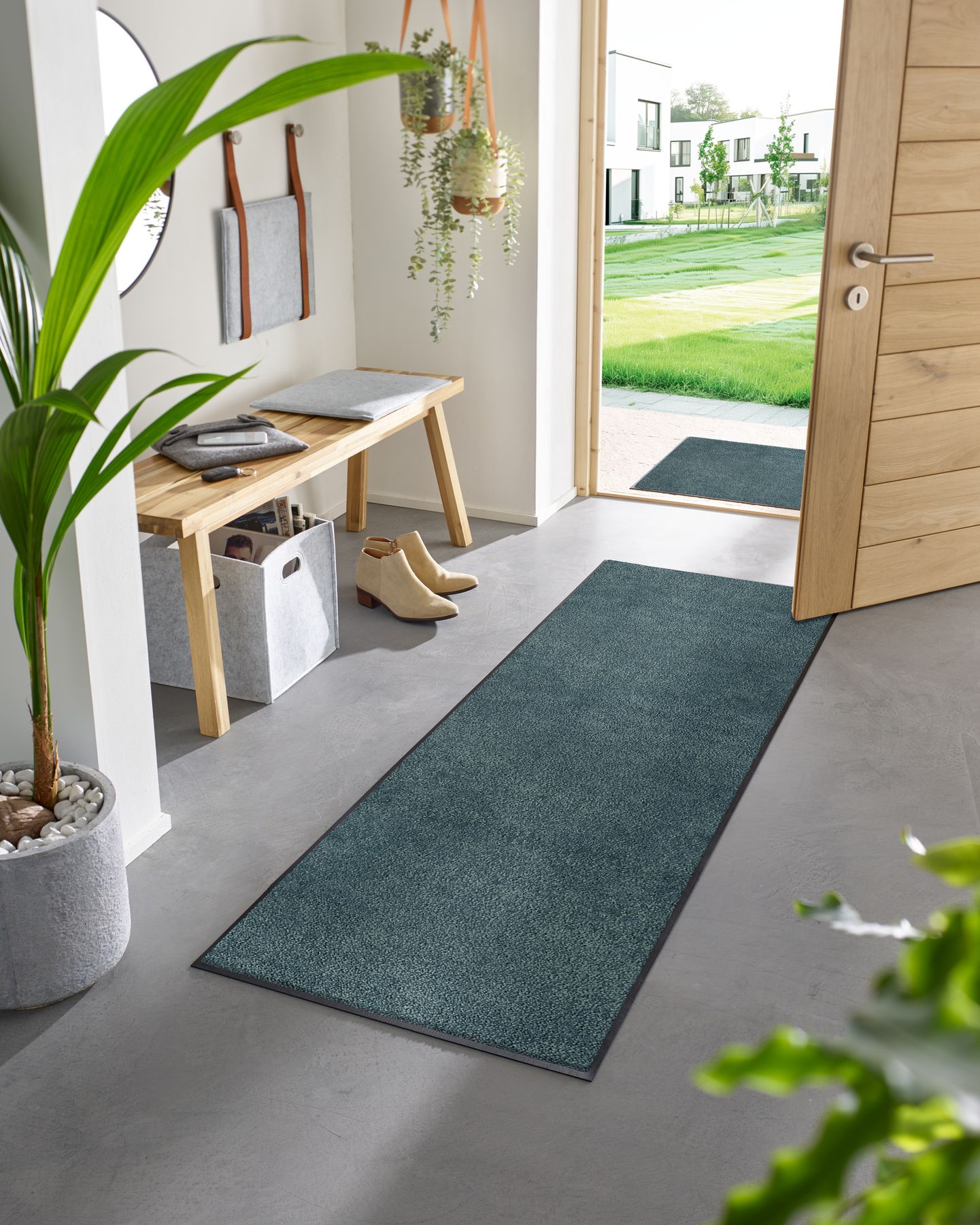 Teppichläufer 60x180 Denim Blue blau