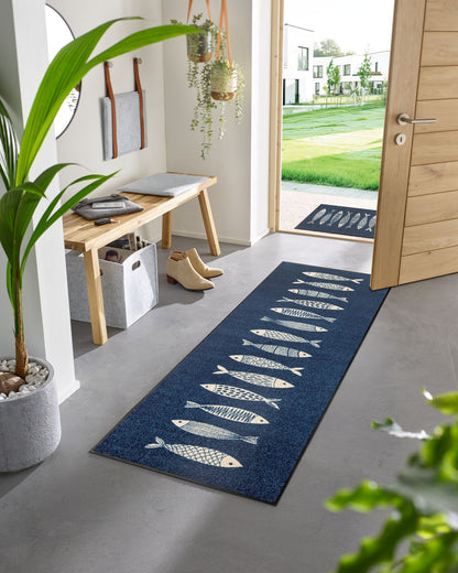 Fußmatte 60x180 Fish Tango grau
