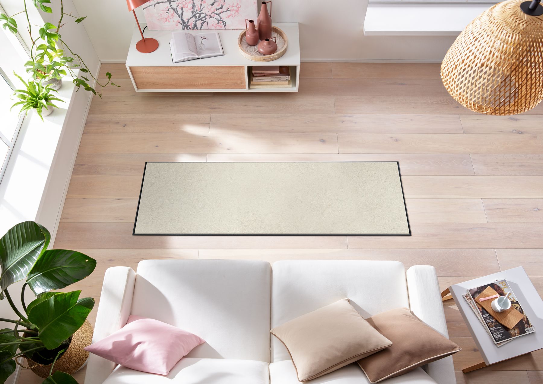 Fußmatte 60x180 Whipped Cream beige