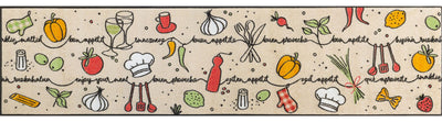 Teppich Küchenläufer Motiv Küche waschbar