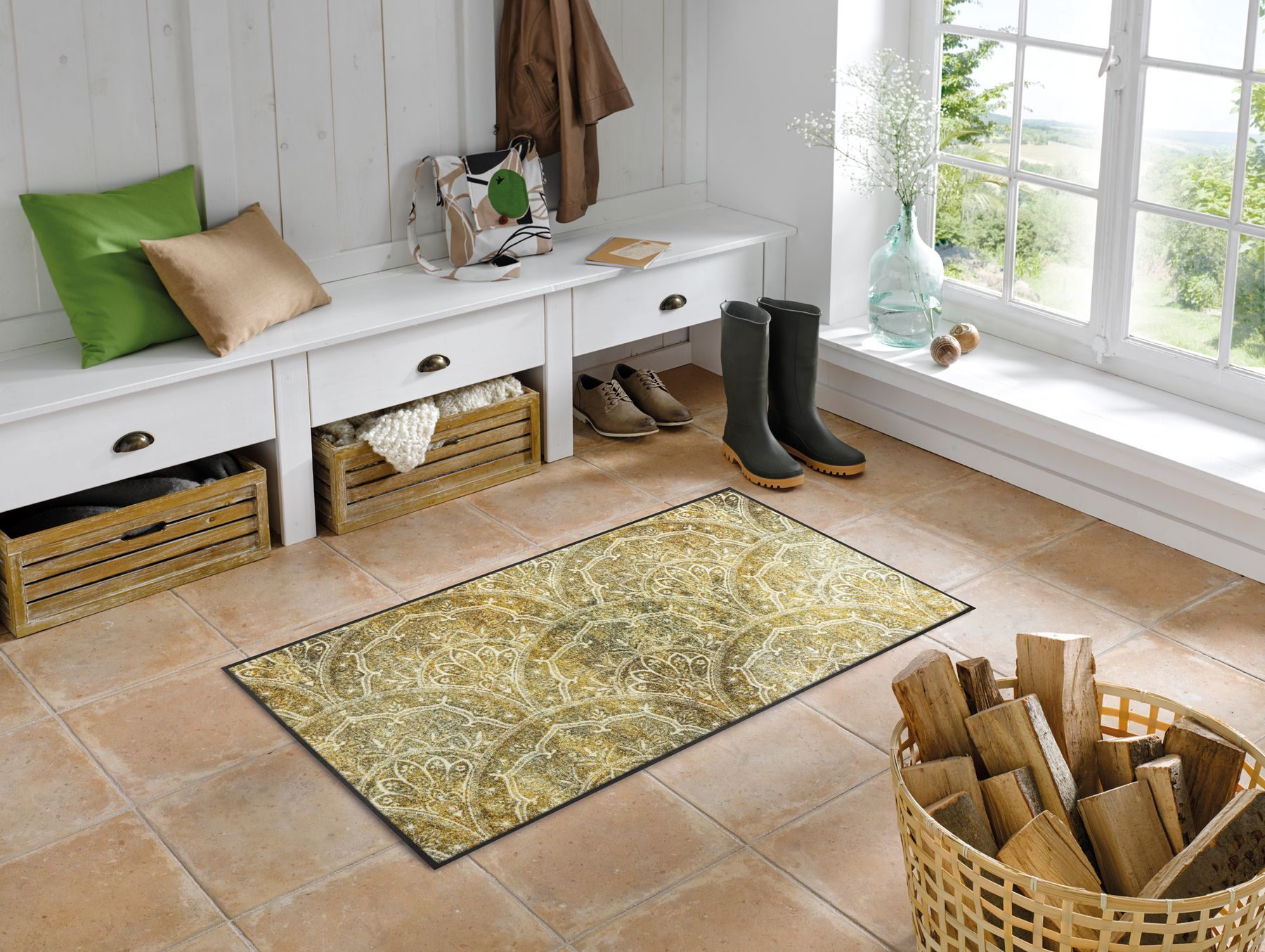 Fußmatte 75x120 Filigree grün