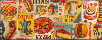 Läufer 75x190 Snack Attack grau