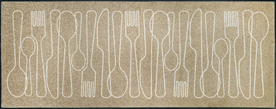 Fußmatte 75x90 Cutlery Symphony beige