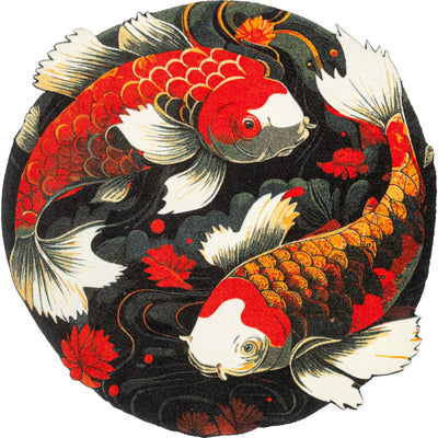 Fußmatte 90x90 Koi Couple