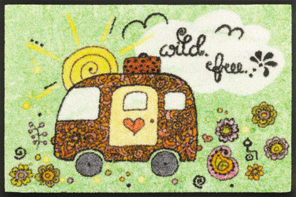 Fußmatte 40x60 Camper grün